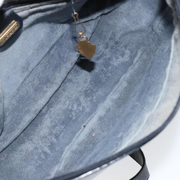 GUCCI Micro GG Supreme Shoulder Bag PVC Navy Gold 001 115 0918 Auth 143245 - Picture 11 of 16